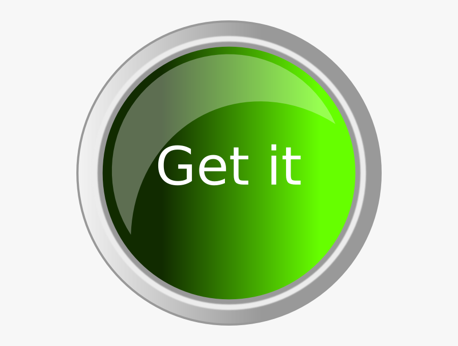 Get It Glossy Button Svg Clip Arts - Circle, Transparent Clipart