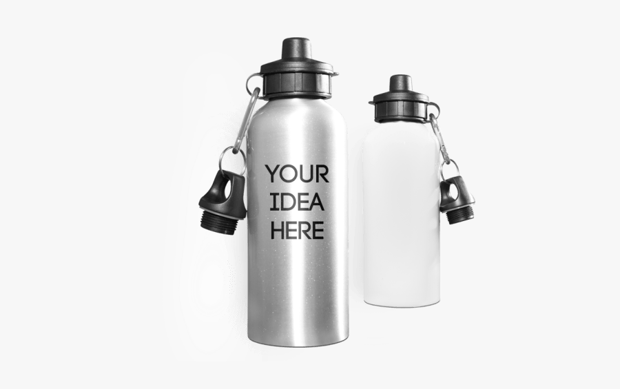 Custom Bottles Spreadshirt Create - Branded Water Bottle Png, Transparent Clipart