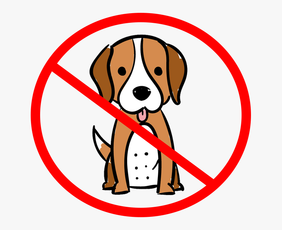 No Dog - No Dog Allowed Cartoon, Transparent Clipart