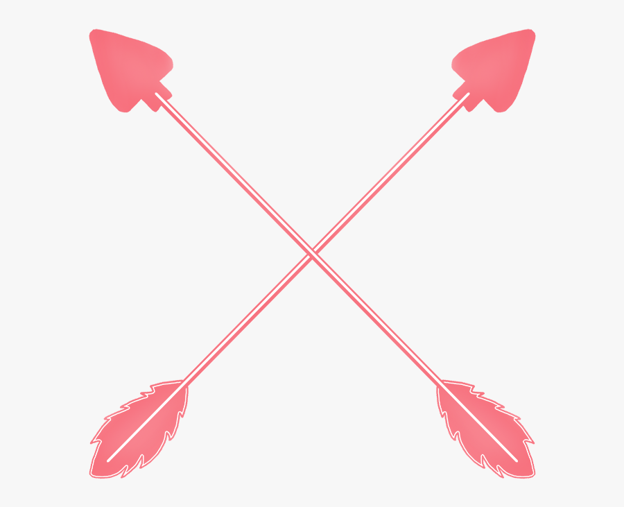 Crossed Arrows Pink - Transparent Arrow Pink Png, Transparent Clipart