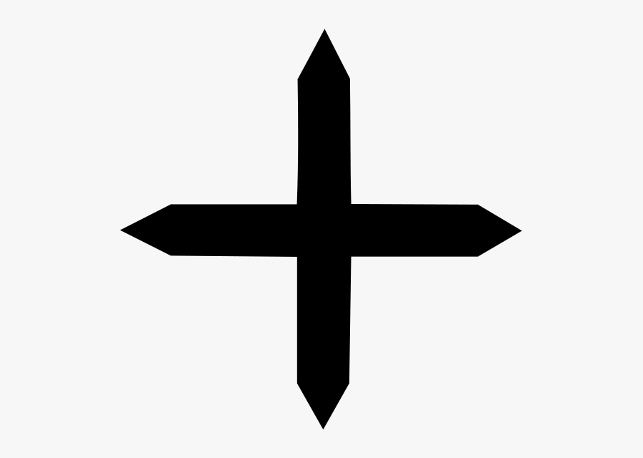 Transparent Crossed Arrows Png - 十字, Transparent Clipart