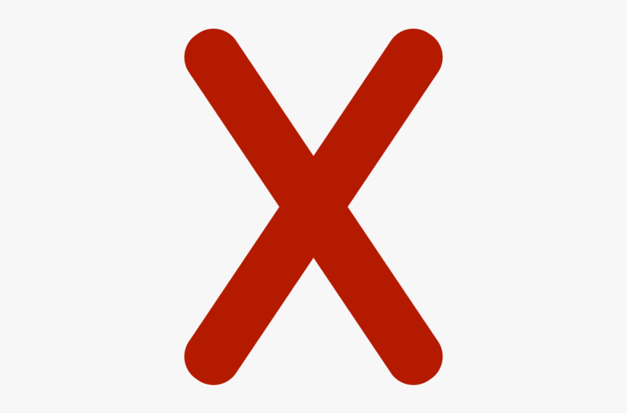 X Mark Png, Transparent Clipart