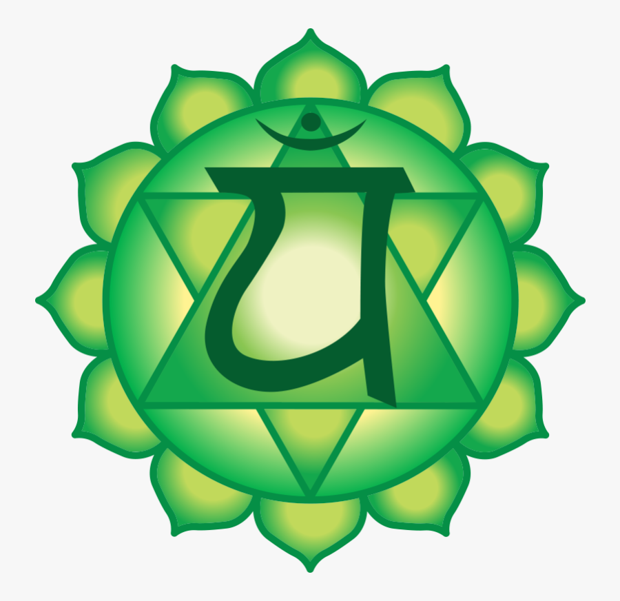 Transparent Yoga Symbol Png - Heart Chakra Symbol, Transparent Clipart