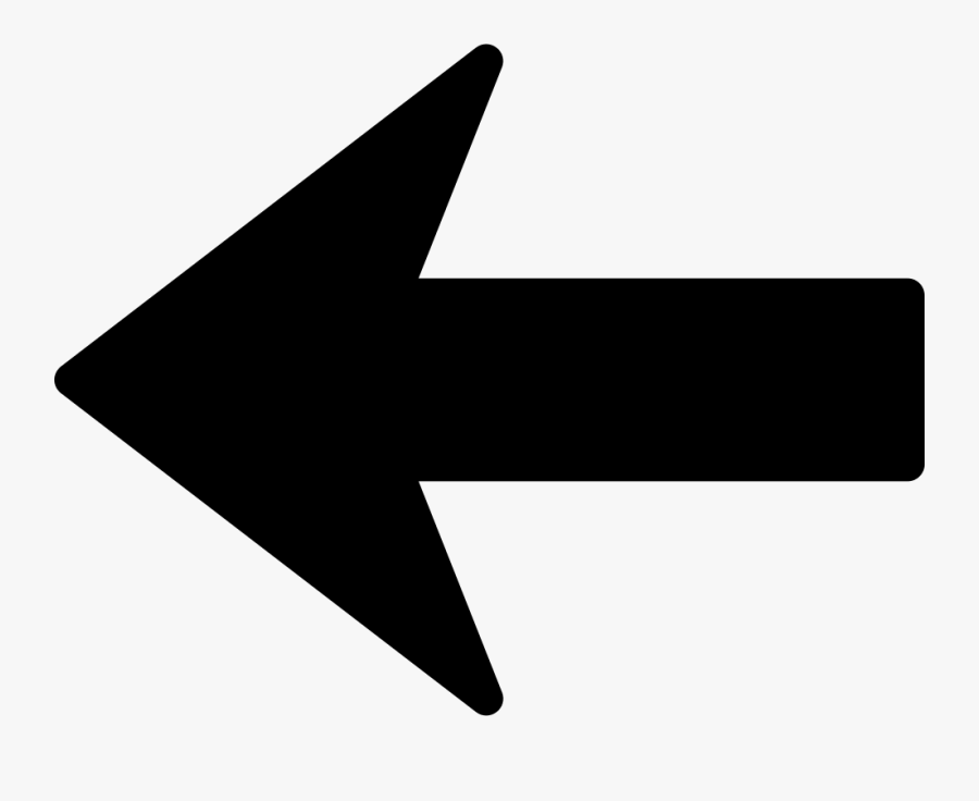 Arrow To The Left Silhouette Svg Png Icon Free Download - Left Arrow Png, Transparent Clipart