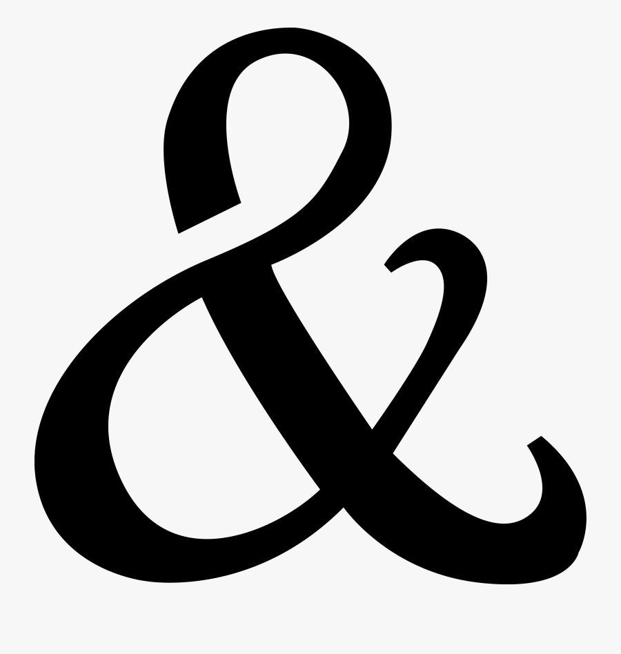 Ampersand Letter Clip Art - Png, Transparent Clipart