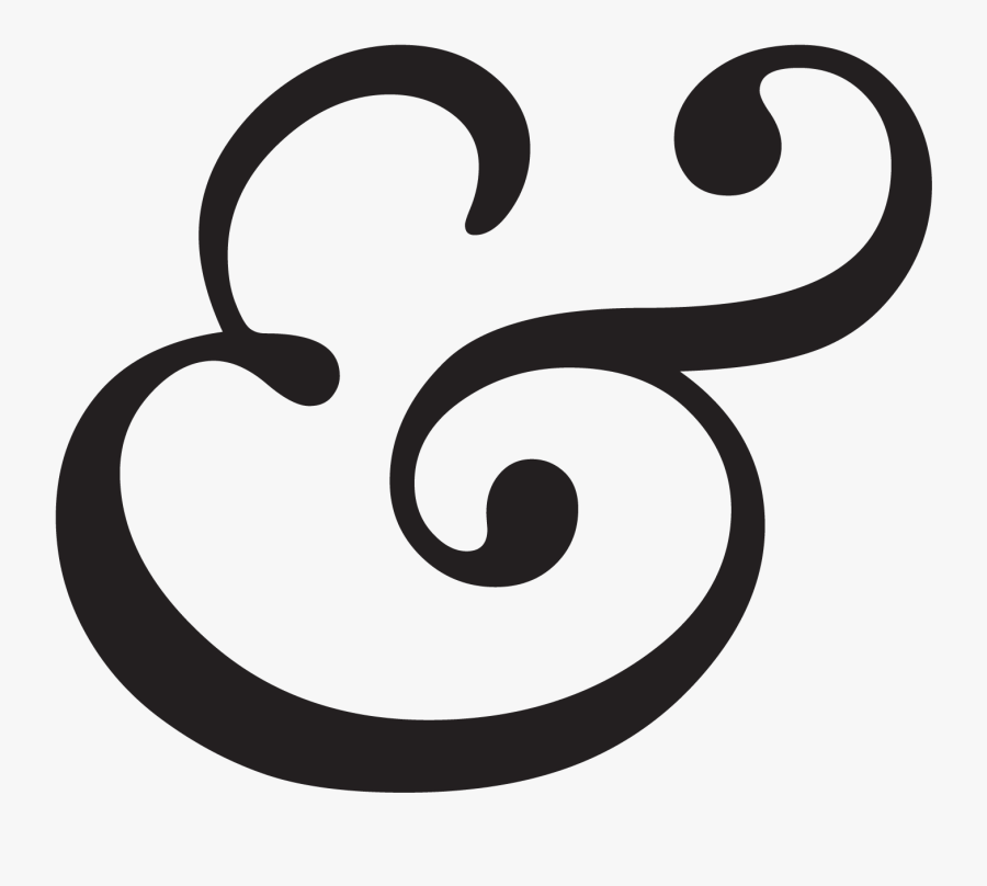 Ampersand Baskerville Typographic Ligature Typography - Above And Beyond Ampersand, Transparent Clipart