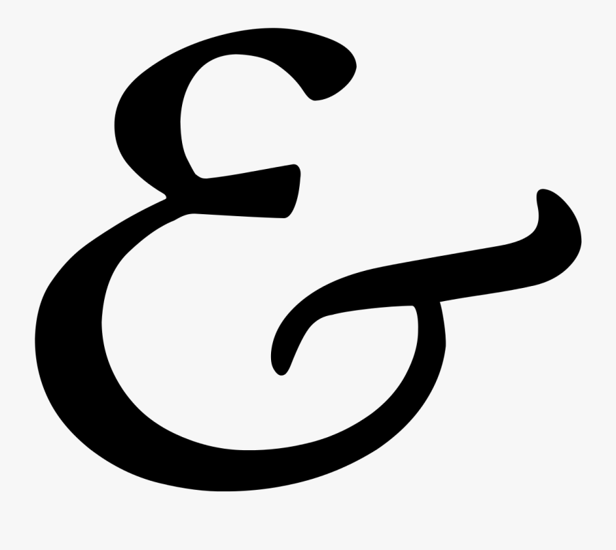 Ampersand English Alphabet Wiktionary Wikipedia - Transparent Ampersand, Transparent Clipart