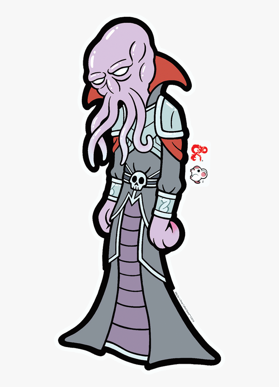 Ascq X D&d Ritchie Mindflayer Sticker - Illustration, Transparent Clipart