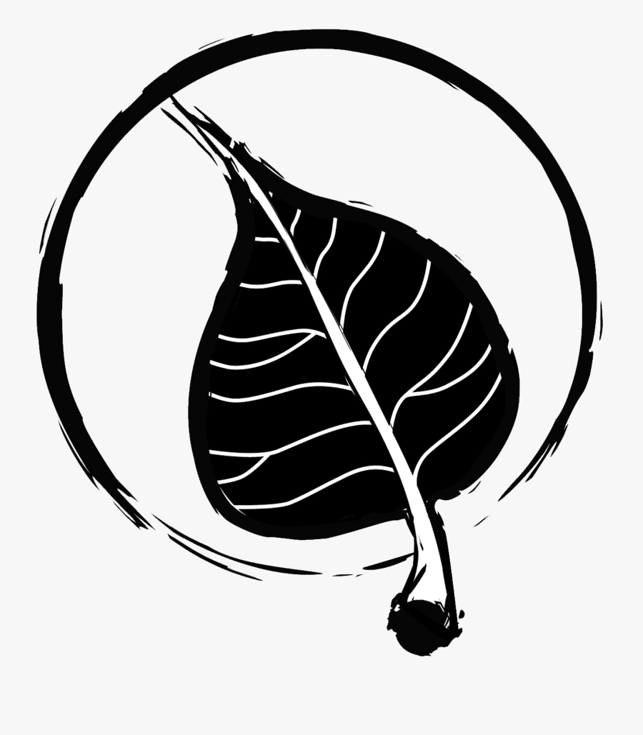 Bodhi Leaf Coffee Logo, Transparent Clipart