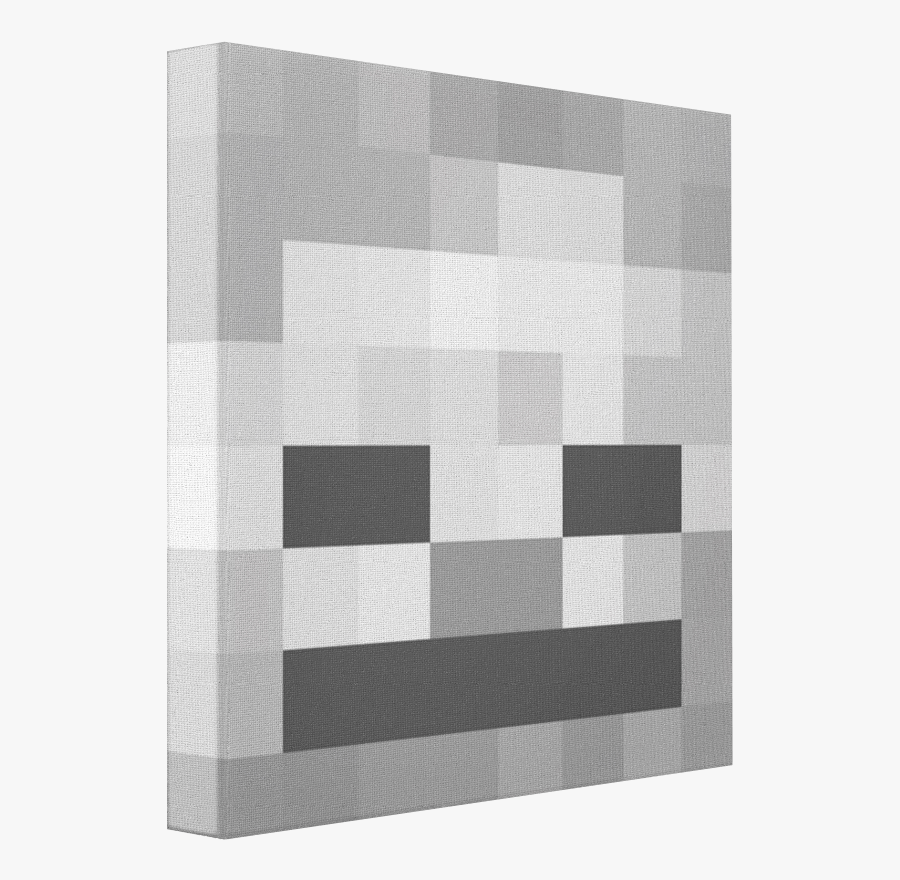 Clip Art Skelton Canvas Pics On - Minecraft Skeleton Face , Free