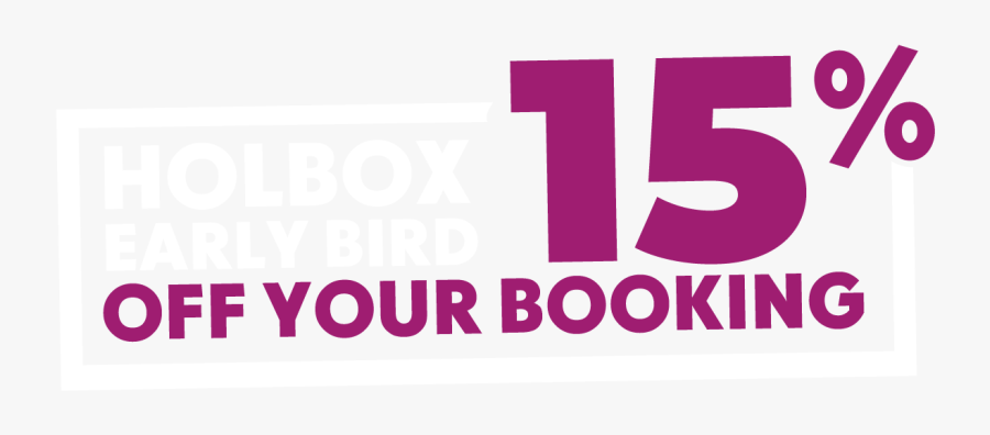 Holbox Early Bird 20% Off Your Booking - Graphic Design, Transparent Clipart