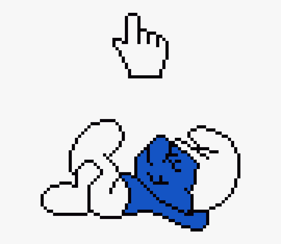 Minecraft Smurf Pixel Art Clipart , Png Download - Smurf Pixel Art Minecraft, Transparent Clipart