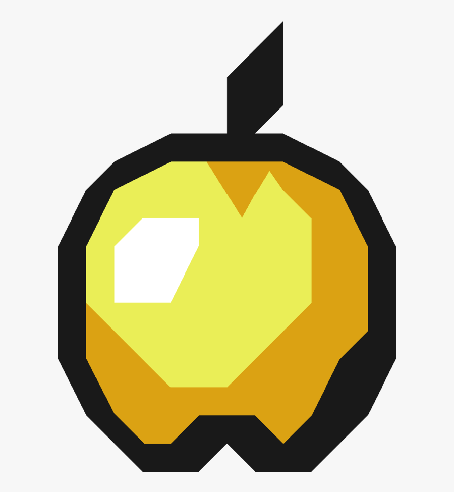 Transparent Minecraft Clipart Black And White - Minecraft Golden Apple Texture, Transparent Clipart