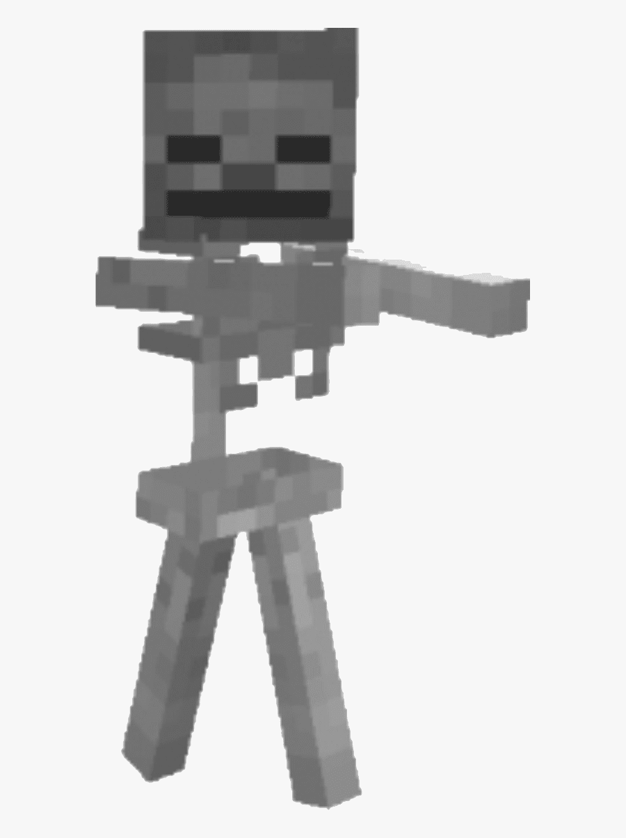 Minecraft Glogster Skeleton Game - Minecraft Skeleton Transparent Background, Transparent Clipart