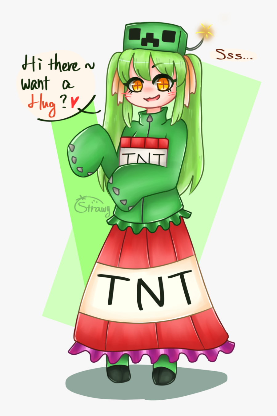 Creeper Chan ~ - Creeper Chan, Transparent Clipart