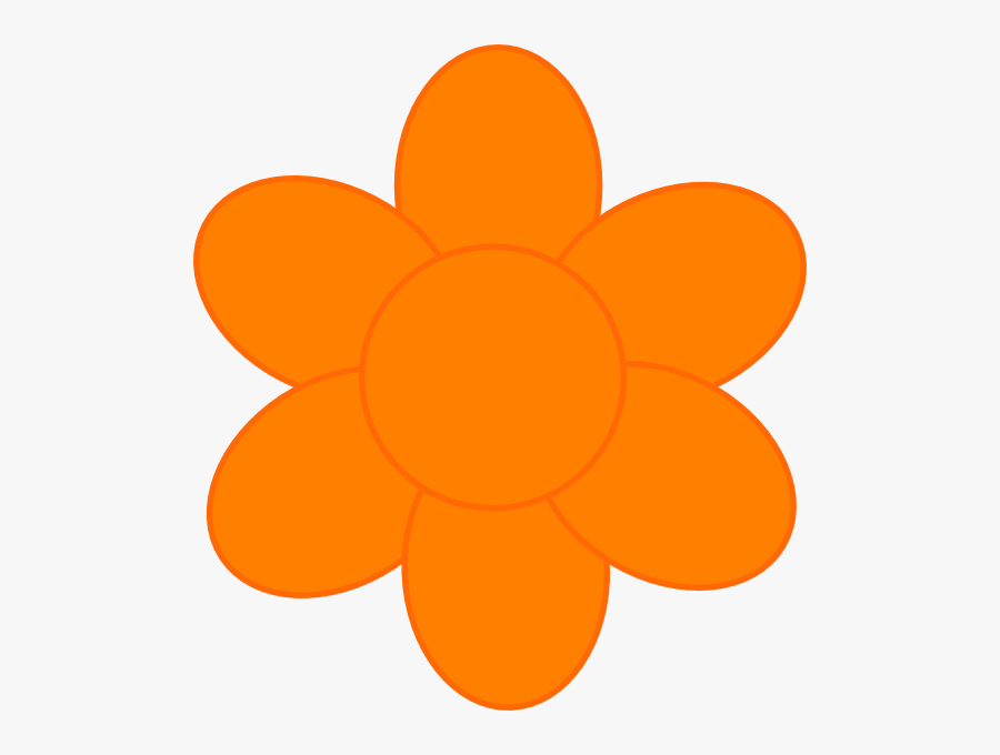 Orange Flower Svg Clip Arts - Clip Art Orange Flower, Transparent Clipart