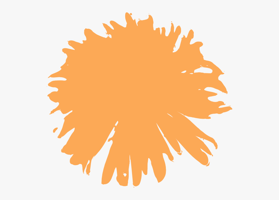 Orange Flower Svg Clip Arts - Illustration, Transparent Clipart