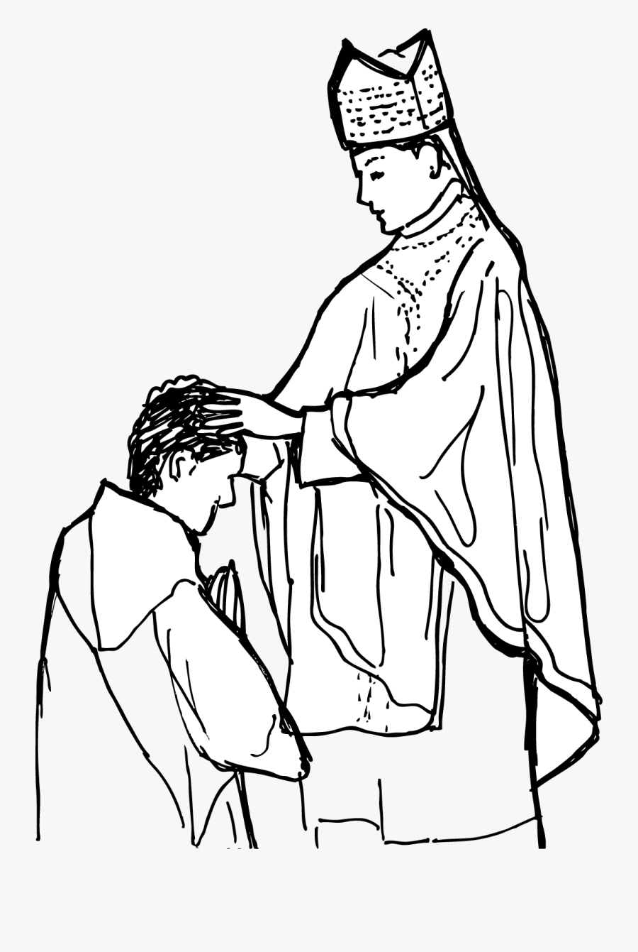 Orders Cliparts - Holy Orders Laying Of Hands, Transparent Clipart