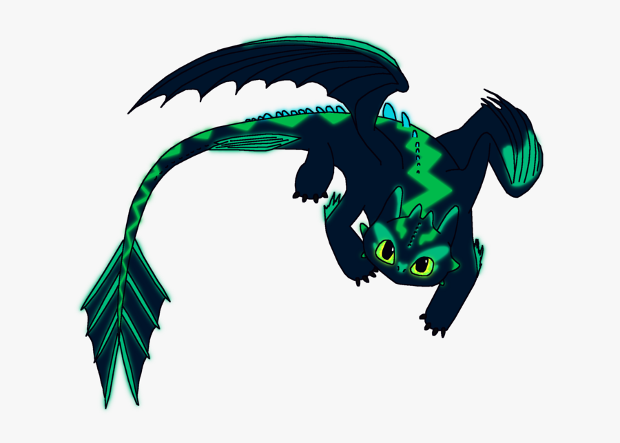Gift Of The Night Fury - Green Night Fury, Transparent Clipart