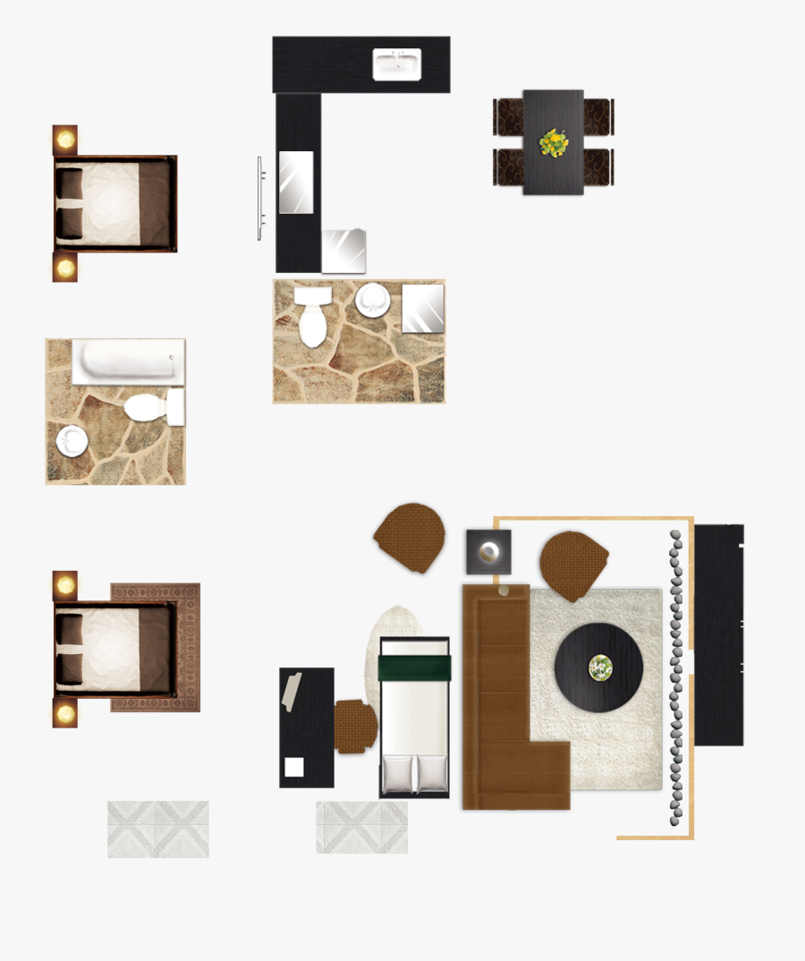 And Floor House Chart Services Design Plan Clipart - Furniture Png Top View, Transparent Clipart