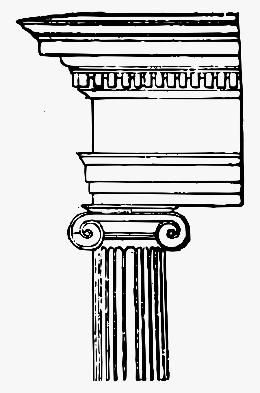 Ionic Order - Ionic Clipart Png, Transparent Clipart