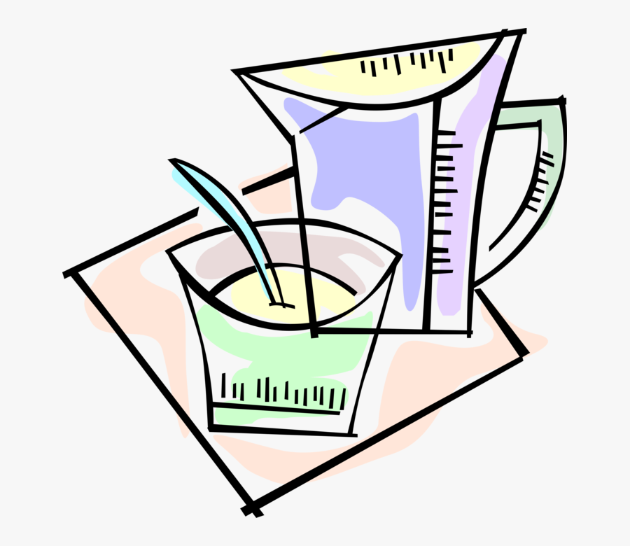 Vector Illustration Of Juice Pitcher Jug And Bowl With, Transparent Clipart