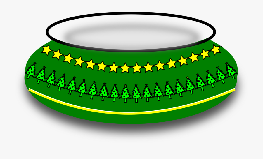 Green,circle,bowl - Christmas Day, Transparent Clipart