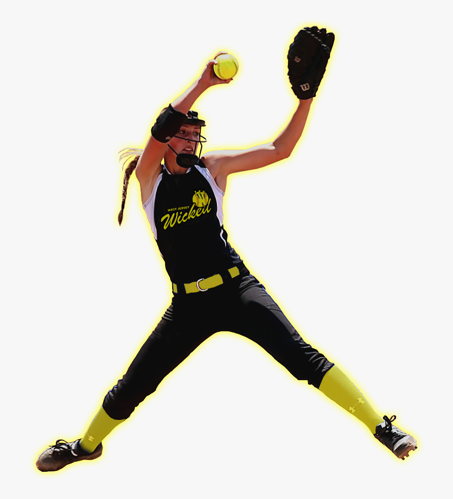 Fast Pitch Softball Player Png, Transparent Clipart