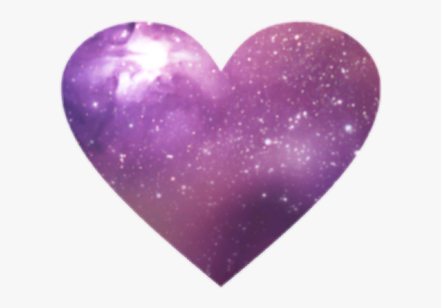 #purple #heart #galaxy #hearts #cute #pink 💕 - Galaxy Heart, Transparent Clipart