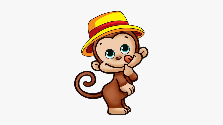 Monkey Naughty Clipart Cartoon Image And Transparent - Cartoon Monkey Wearing Hat, Transparent Clipart