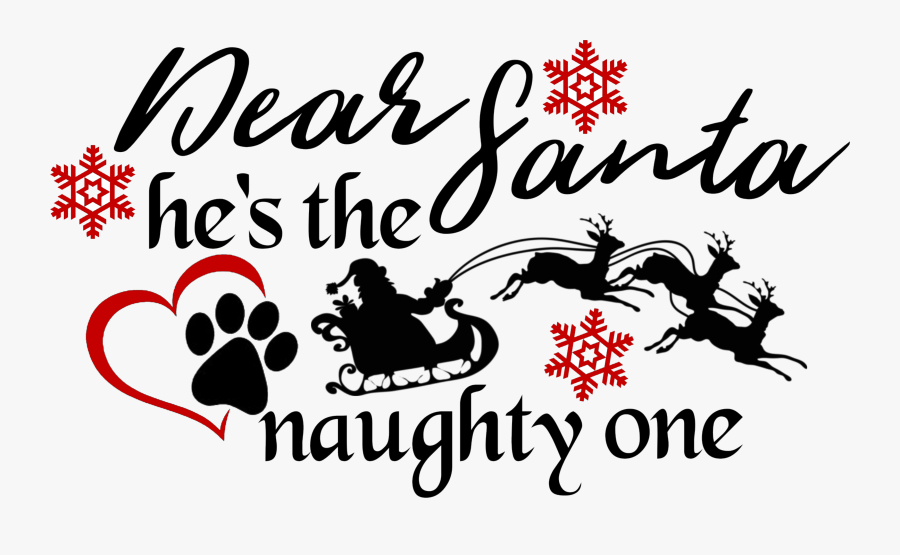 Transparent Dear Png - Santa Clause Sleigh Silhouette, Transparent Clipart