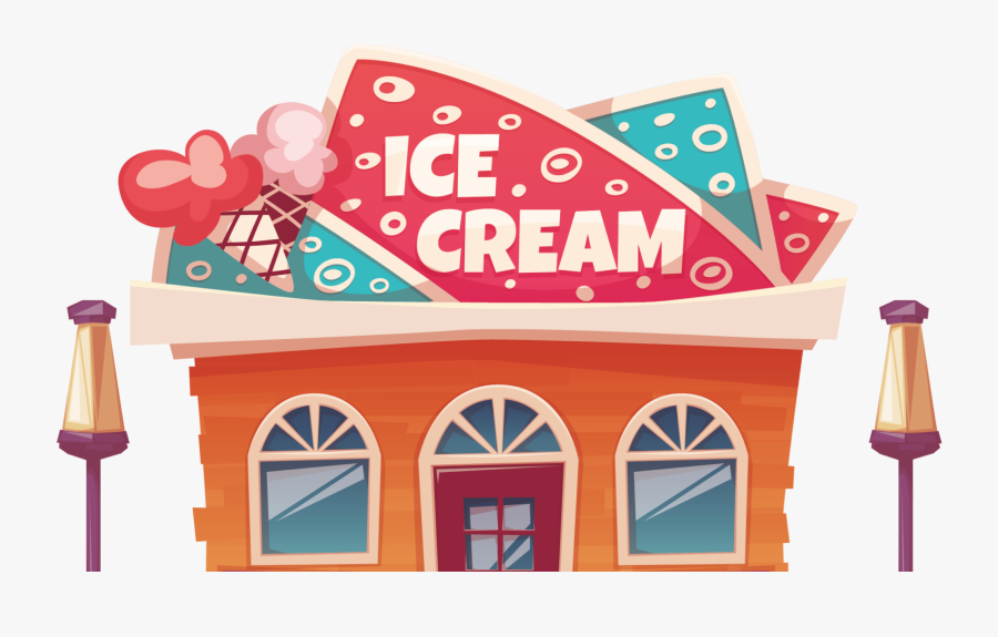 Transparent Ice Cream Shop Clipart - Ice Cream Shop Png, Transparent Clipart