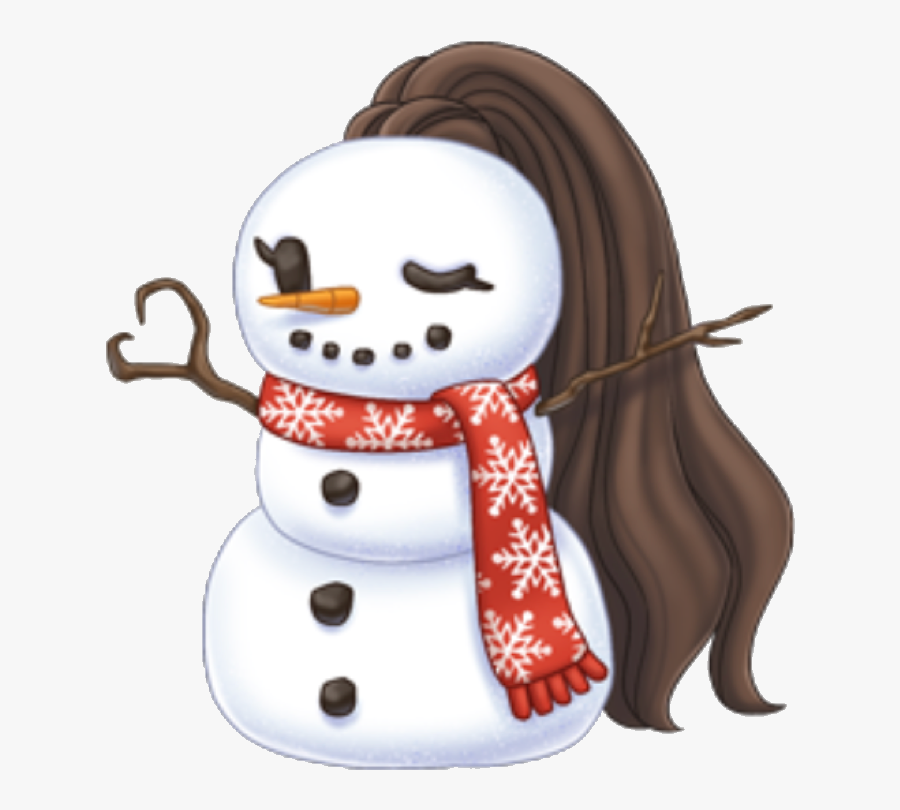 #arimoji #snowman #scarf #frostythesnowman #winter - Ariana Grande Arimoji Christmas, Transparent Clipart