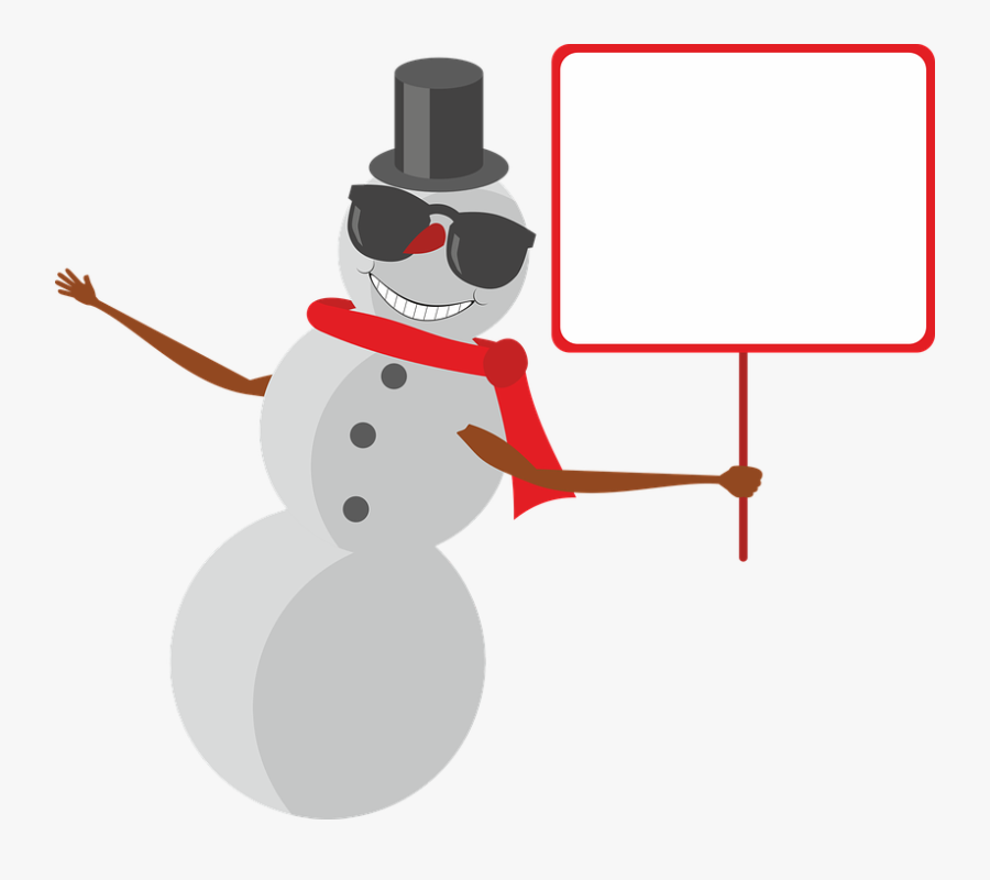 Snowman, Snow, Winter, Christmas, Cylinder, Hat, Scarf - Gangsta Stickman Icecream Man Cartoon, Transparent Clipart