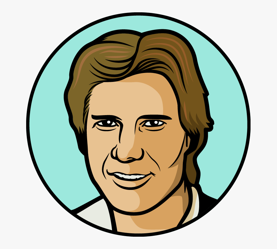 Draw Han Solo Face, Transparent Clipart