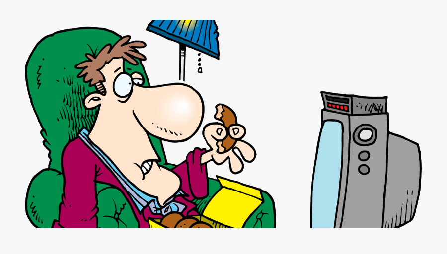 My English Notes Potato - Daily Routines Watch Tv, Transparent Clipart