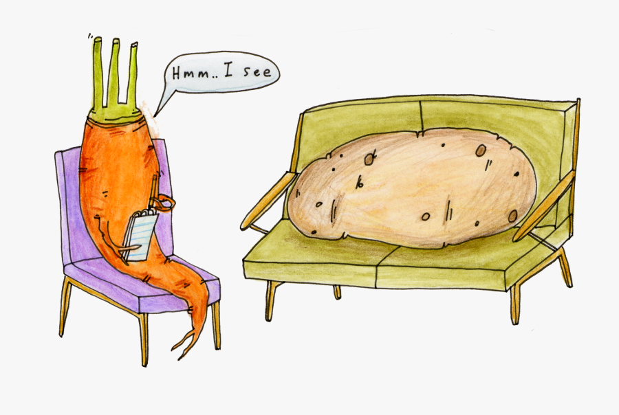 Couch - Couch Mashed Potato, Transparent Clipart