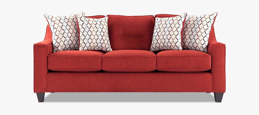 Clip Art Picture Of A Couch - Red Fiesta Sofa, Transparent Clipart