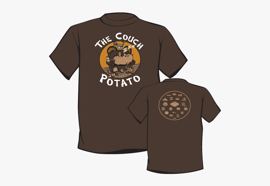 Couch Potato Shirt, Transparent Clipart