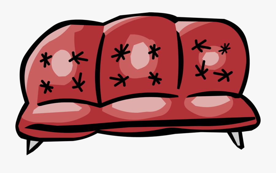 Club Penguin Couch, Transparent Clipart