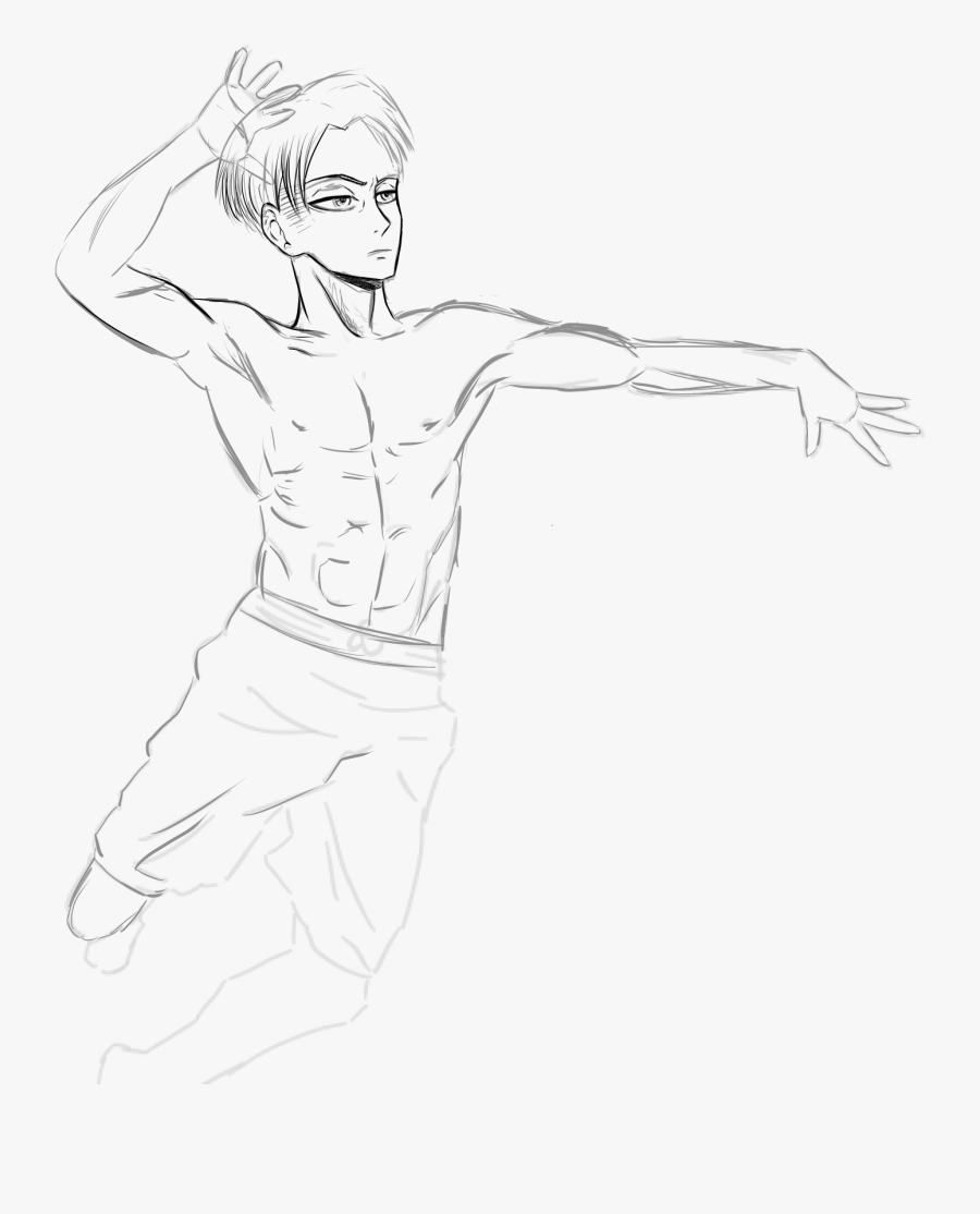 Art[art] Levi The Beach Volleyball Player But I"ll - Sketch, Transparent Clipart
