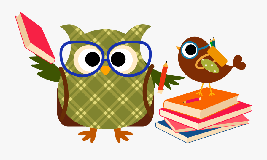 Búho Lector Animado - Learning Owls Clipart, Transparent Clipart