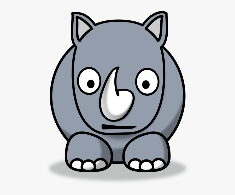 Rhino Clipart Mammal - Clipart Rhino, Transparent Clipart