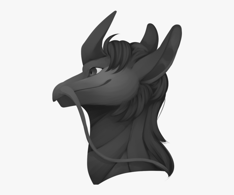Unicorn Head Clipart Black And White - Illustration, Transparent Clipart