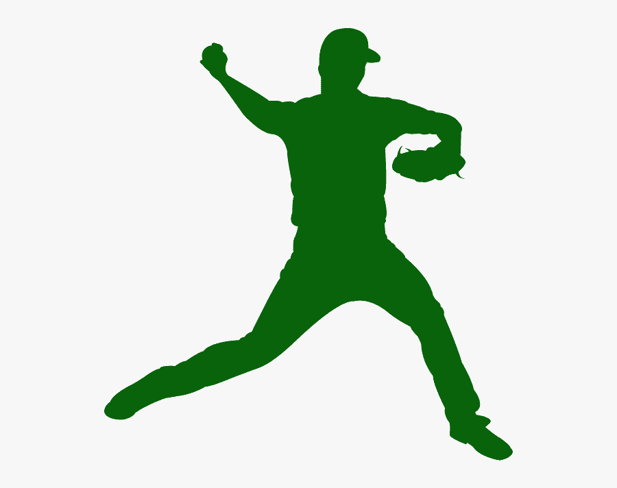 Pitcher Silhouette, Transparent Clipart