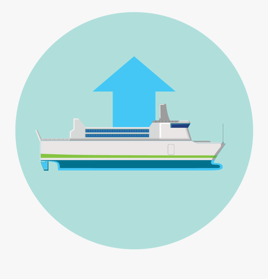 Escalating Marine Traffic - Ferry, Transparent Clipart