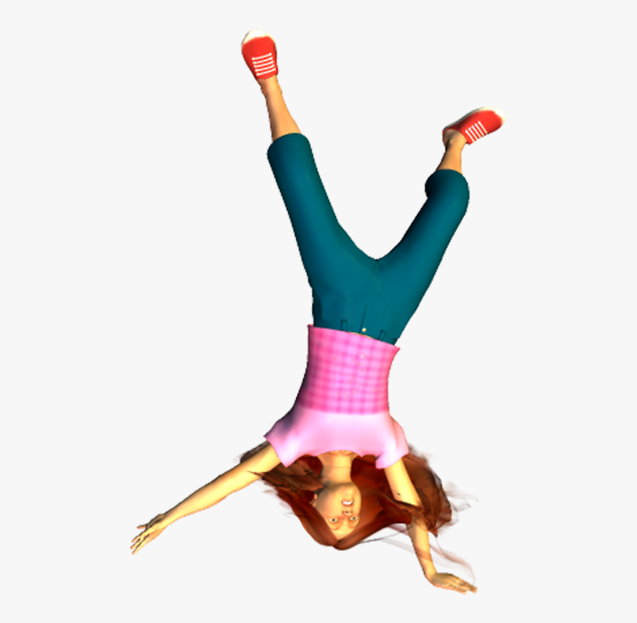 Cartwheel Gymnastics Clip Art - Cartwheel Cartoon Png, Transparent Clipart