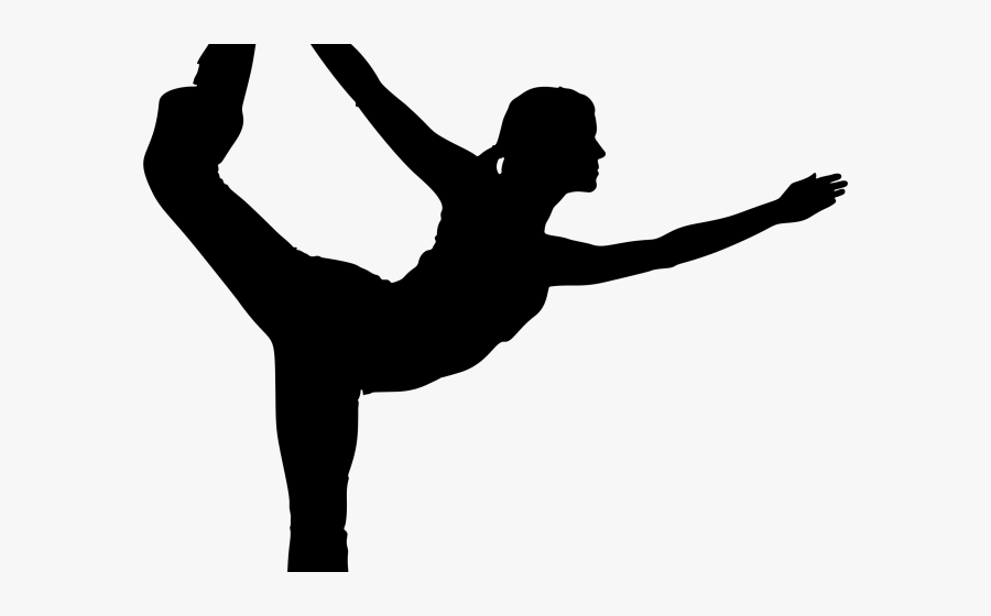Black And White Yoga Poses, Transparent Clipart