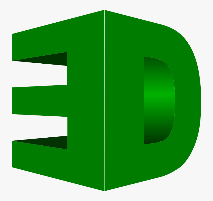 3d - 3d Green Png, Transparent Clipart