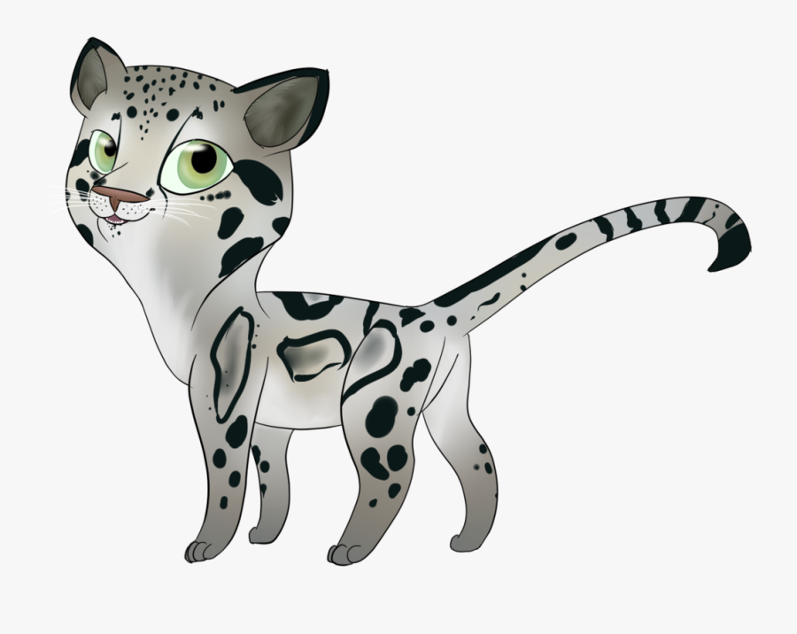 Clouded Leopard By Silver Storm Dragon - Cartoon, Transparent Clipart